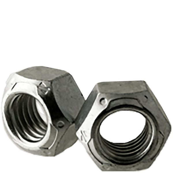 Newport Fasteners Lock Nut, 3/8"-24, Steel, Grade C, Zinc Plated, 0.398 in Ht, 100 PK 921282-PR-100 - main